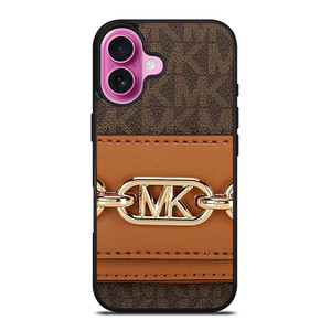 MICHAEL KORS MK LOGO BROWN BAG iPhone 16 Case Cover